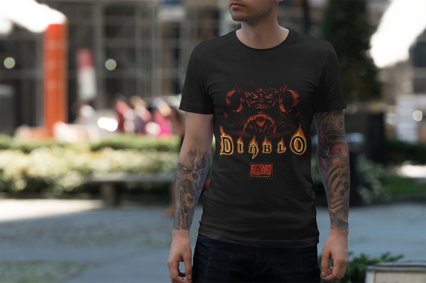 Vintage Diablo 1 Gaming Tee, Unisex Cotton Tshirt, Gamer Gift, Video Game Shirt, Diablo Fan Merchandise