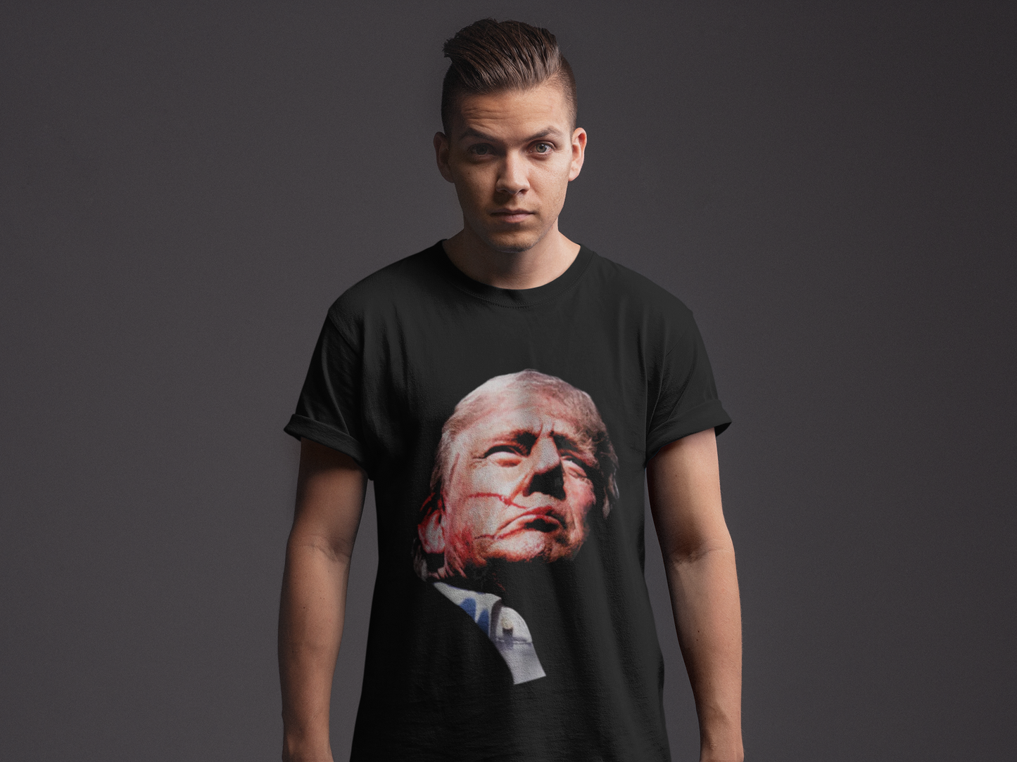 Trump Shooting 2025 T-Shirt, Unisex Heavy Cotton Tee for Trump Supporters, Political Statement Shirt, Patriotic Gift, Conservative Apparel,