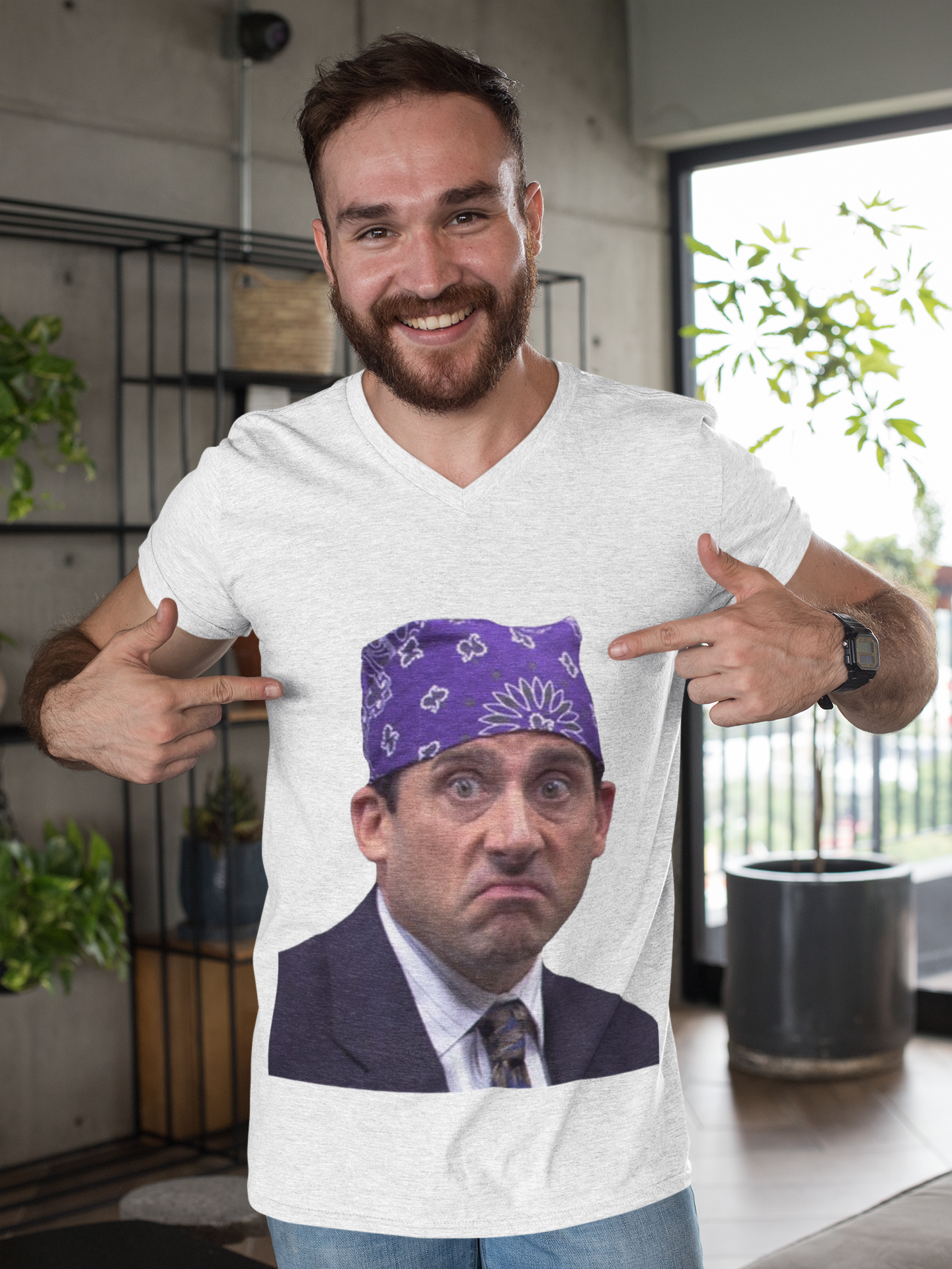 The Office Prision Mike Unisex Heavy Cotton Tee Shirt - Michael Scott, Steve Carell Fan Gift, Dundie Award Costume