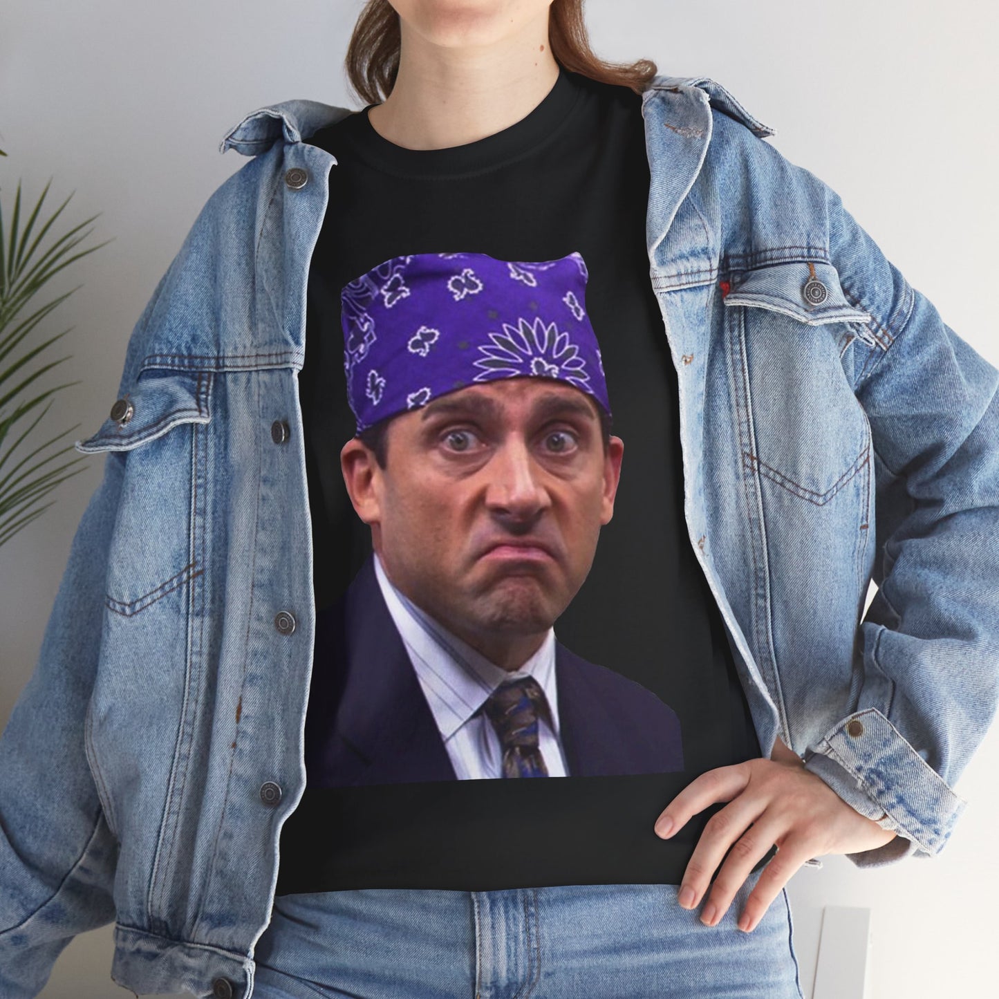 The Office Prision Mike Unisex Heavy Cotton Tee Shirt - Michael Scott, Steve Carell Fan Gift, Dundie Award Costume